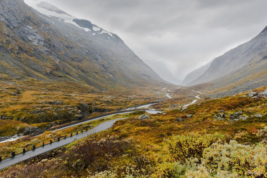 Videdalen covered in autumn colors